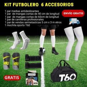 Kit futbolero 6 accesorios