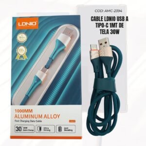 Cable Ldnio Usb A Tipoc 1mt De Tela 30